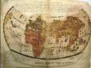 Weltkarte des Schweizer Universalgelehrten Heinrich Glarean (1488 - 1563). Sie befindet sich in der überaus seltenen „Cosmographiae Introductio“ von Martin Waldseemüller. Foto: UB