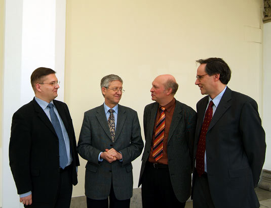 Dr. Siegmund Stintzing; Professor Reinhard Putz; Professor Hans van Ess; Professor Reinhard Pekrun 